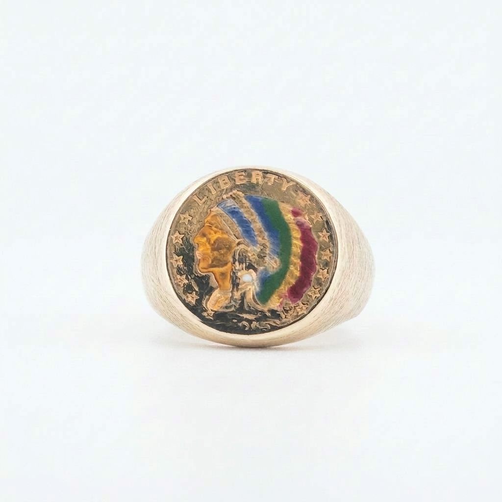 1915 $2.50 Liberty Coin Ring 17 Grams