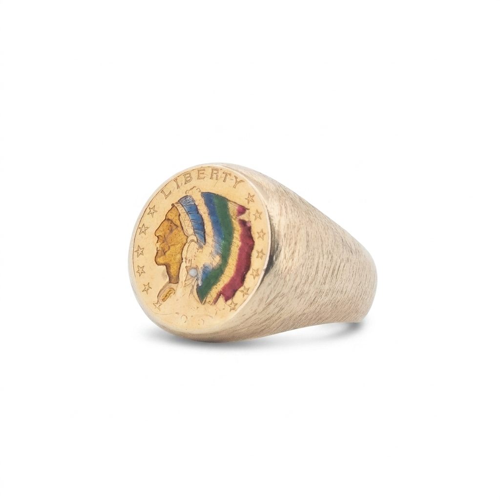1915 $2.50 Liberty Coin Ring 17 Grams