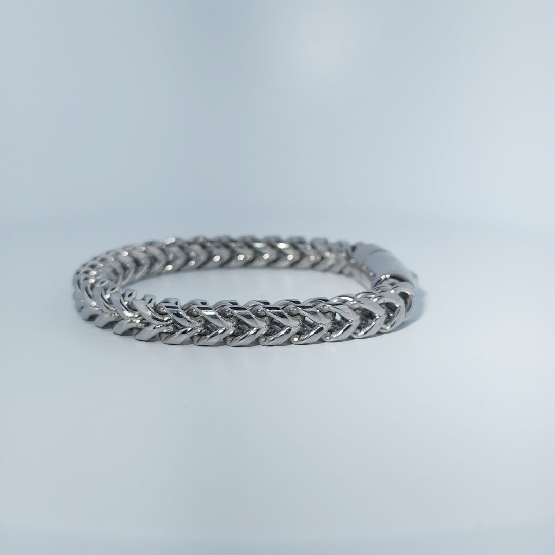 Stainless Steel Unisex Bracelet, 34.9g, chain link design.