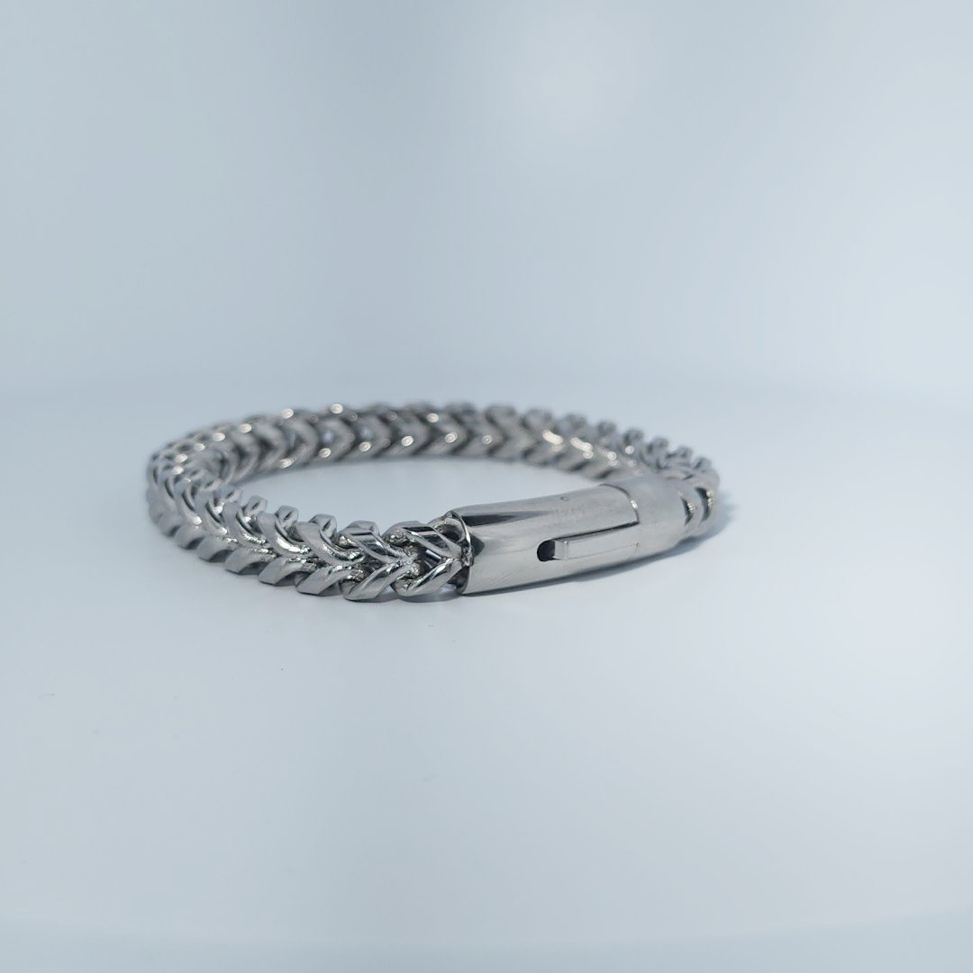 Stainless Steel Unisex Bracelet, 34.9g, chain link design.