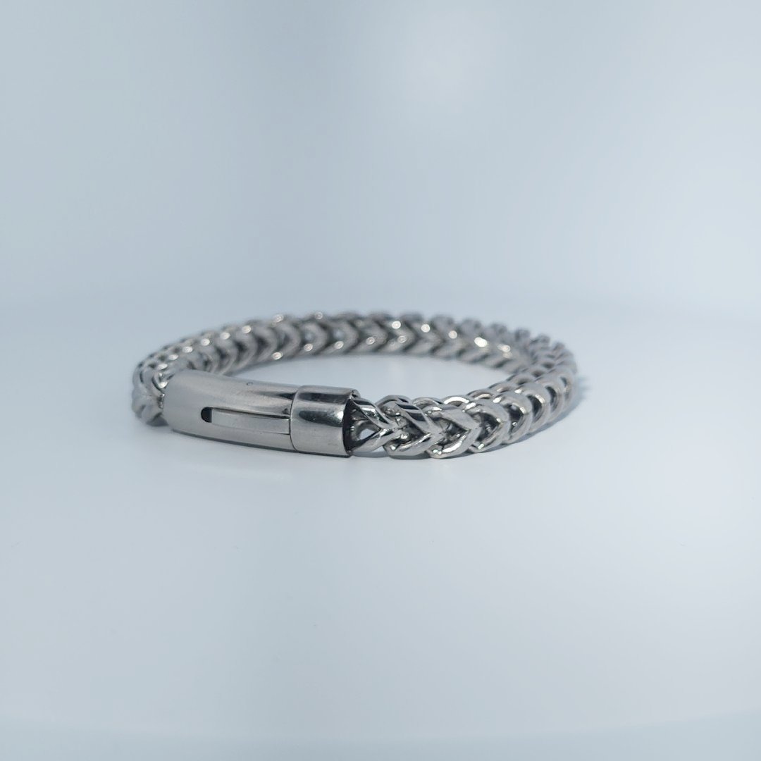 Stainless Steel Unisex Bracelet, 34.9g, chain link design.