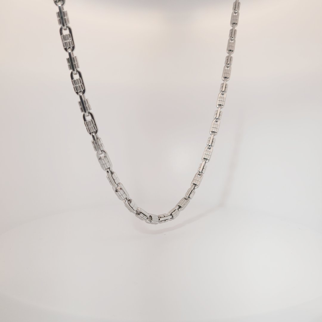 Stainless Steel Chain Necklace, Unisex.