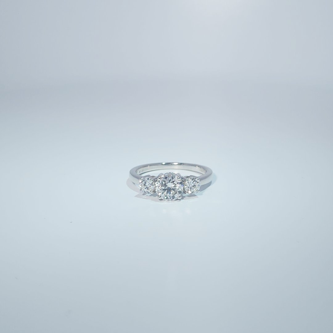 14KW 3 STONE RING 1.59CTTW # NC