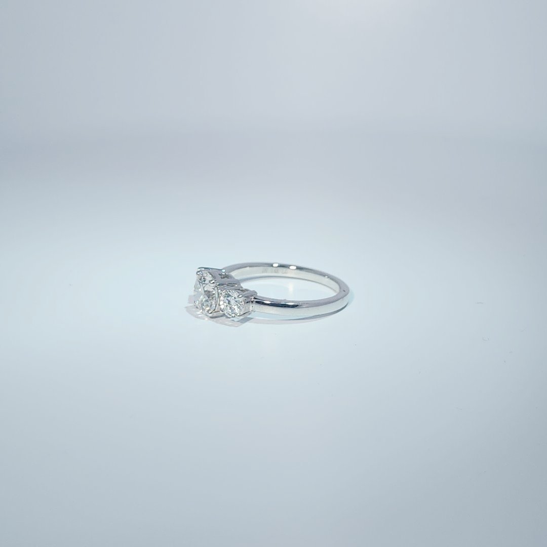 14KW 3 STONE RING 1.59CTTW # NC