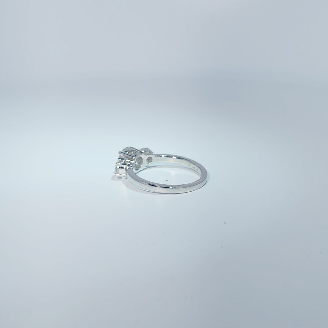 14KW 3 STONE RING 1.59CTTW # NC