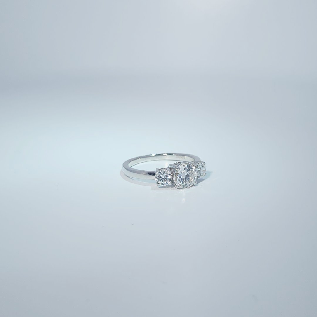 14KW 3 STONE RING 1.59CTTW # NC
