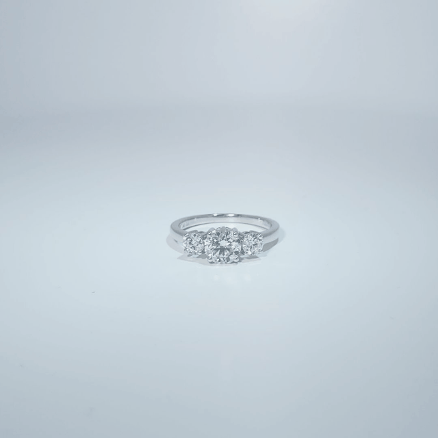 14KW 3 STONE RING 1.59CTTW # NC