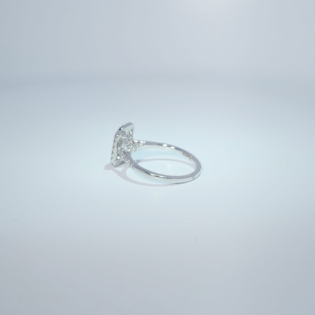 14K White Gold Engagement Ring, set with 1 Lab Grown Diamond (2.55ct), 2.66g, Size 7.