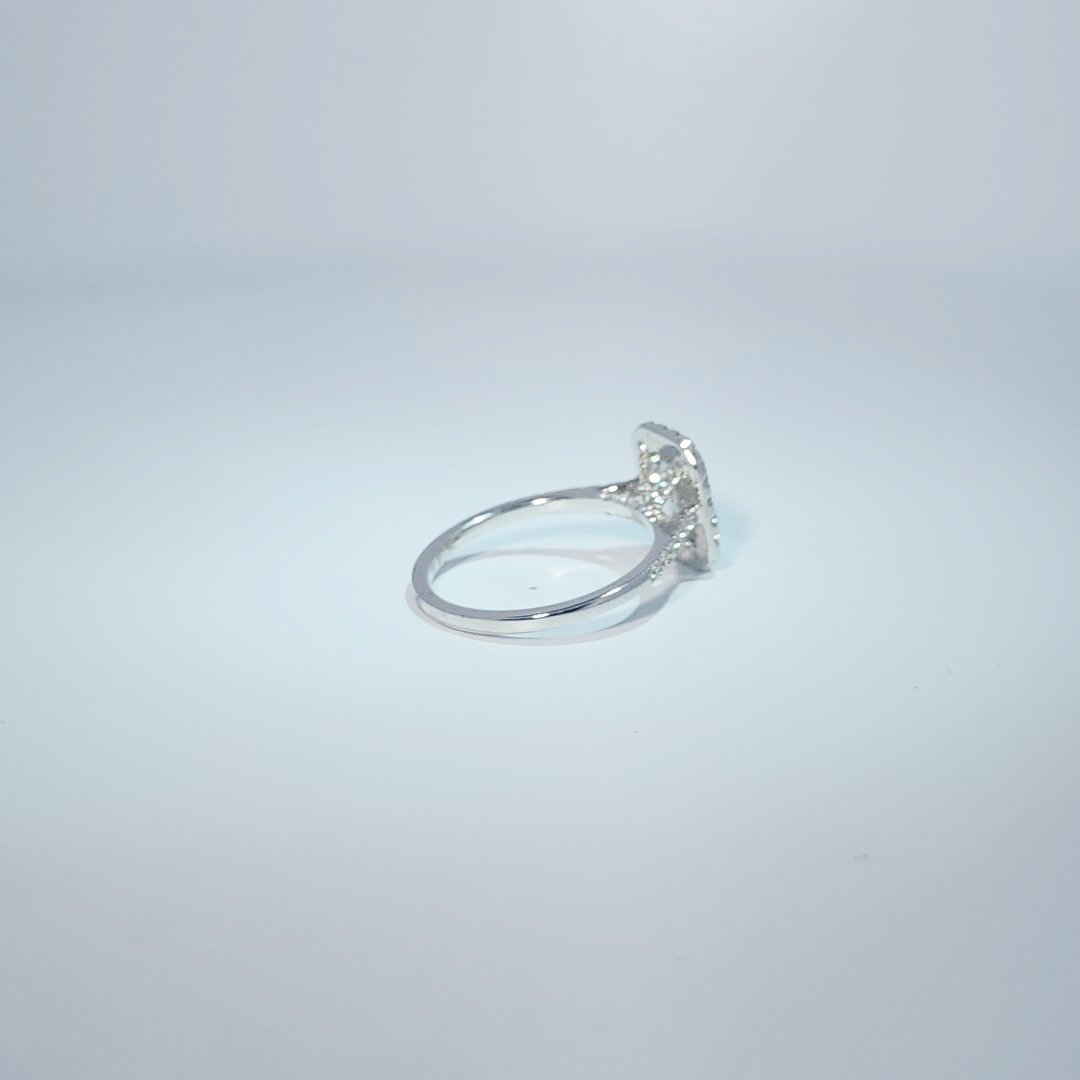 14K White Gold Engagement Ring, set with 1 Lab Grown Diamond (2.55ct), 2.66g, Size 7.