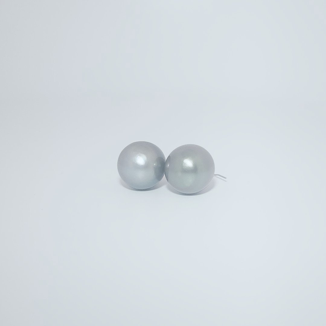 11.7 mm to 12.3 mm, Tahitian Pearl Dangling Earring,  Platinum 900
