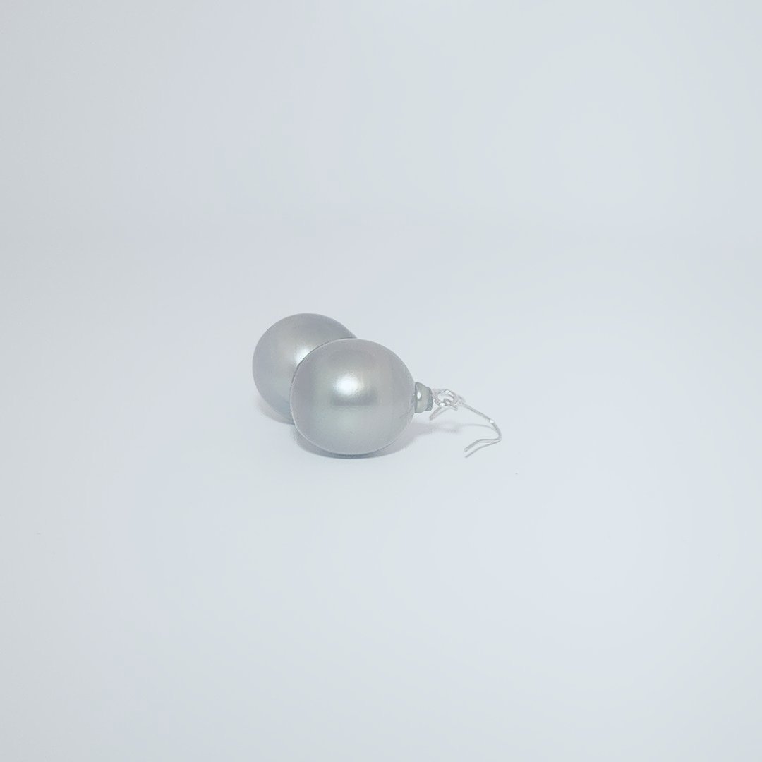 11.7 mm to 12.3 mm, Tahitian Pearl Dangling Earring,  Platinum 900