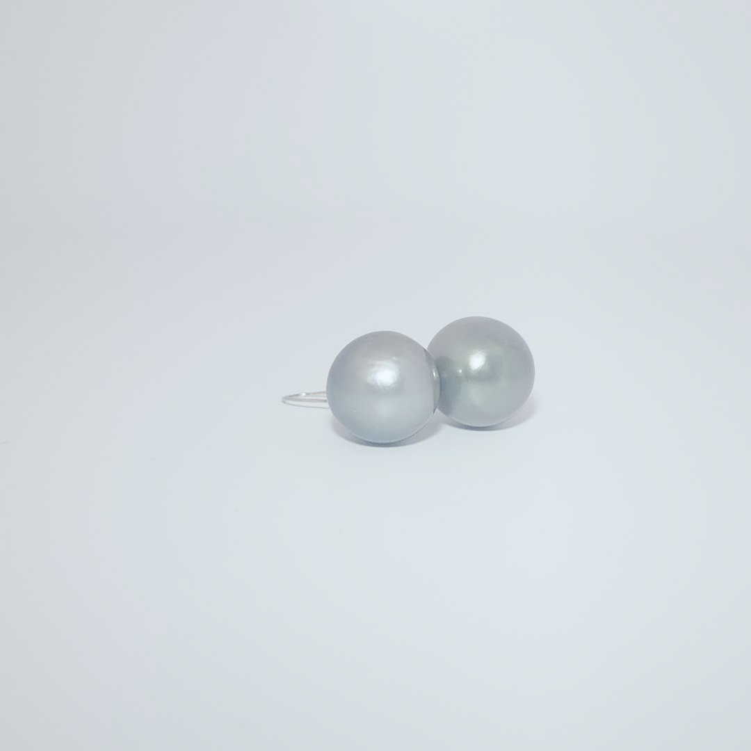 11.7 mm to 12.3 mm, Tahitian Pearl Dangling Earring,  Platinum 900