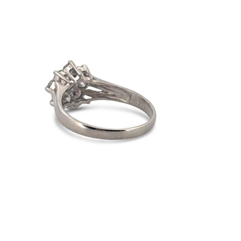 1.00ct Natural Diamonds H/SI1, Women Ring, Platinum 900
