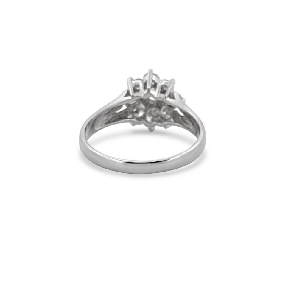 1.00ct Natural Diamonds H/SI1, Women Ring, Platinum 900