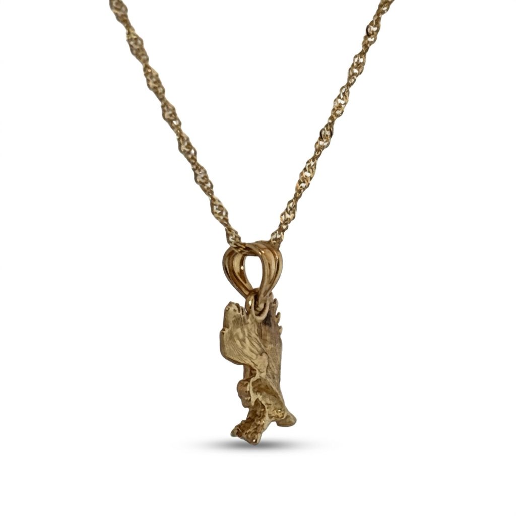 American Eagle Solid Gold Pendent Chain 18", 3.30G, 10K Yellow Gold