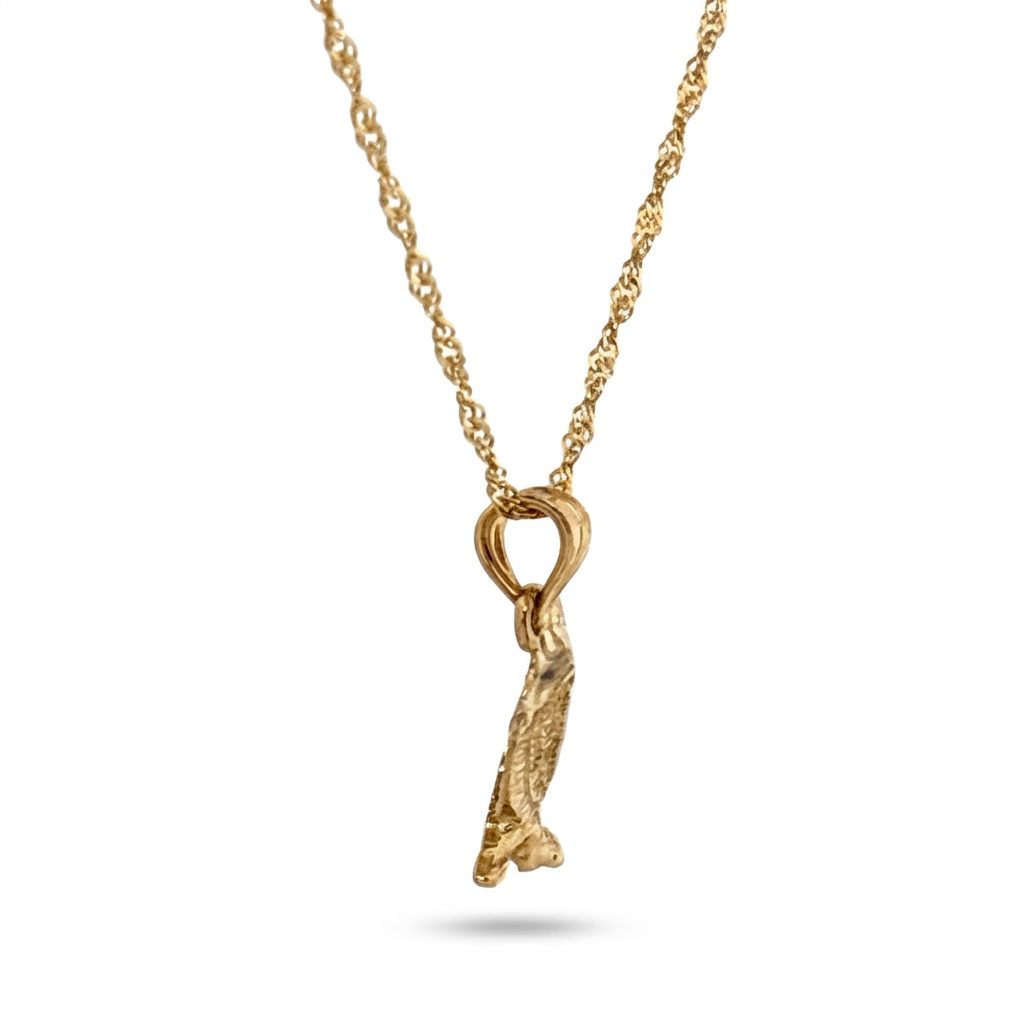 American Eagle Solid Gold Pendent Chain 18", 3.30G, 10K Yellow Gold