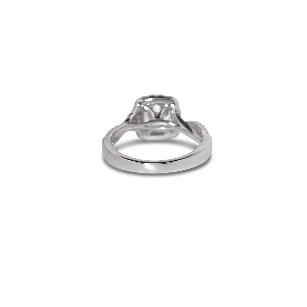 Round Halo Engagement Ring, Lab Grown Diamonds, Center 1 CT, 2.0 CTW