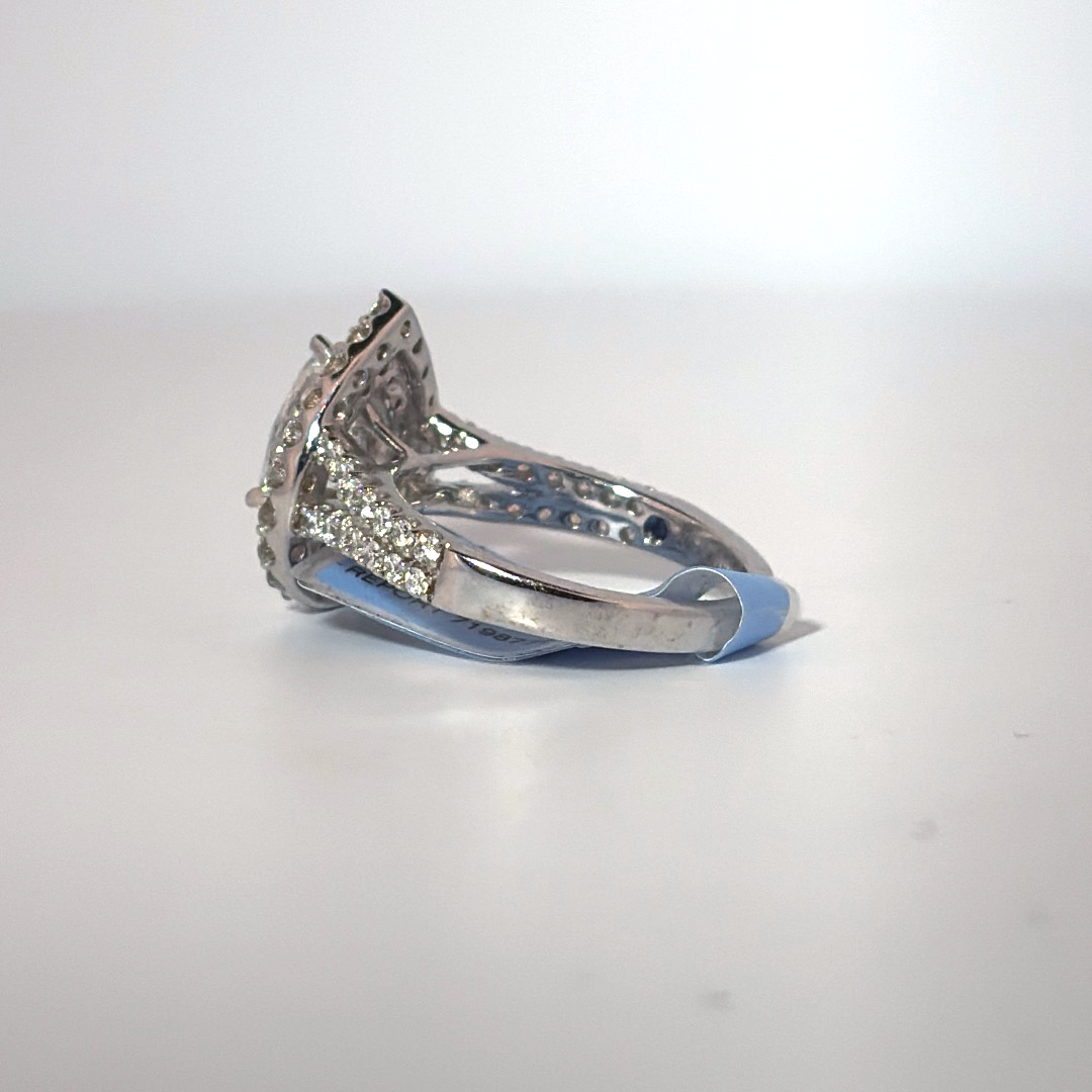 Vera Wang Pear Halo Engagement Ring, Lab Grown Diamonds, Center 1 CT, 2.0 CTW   Certified GSI 71987790105