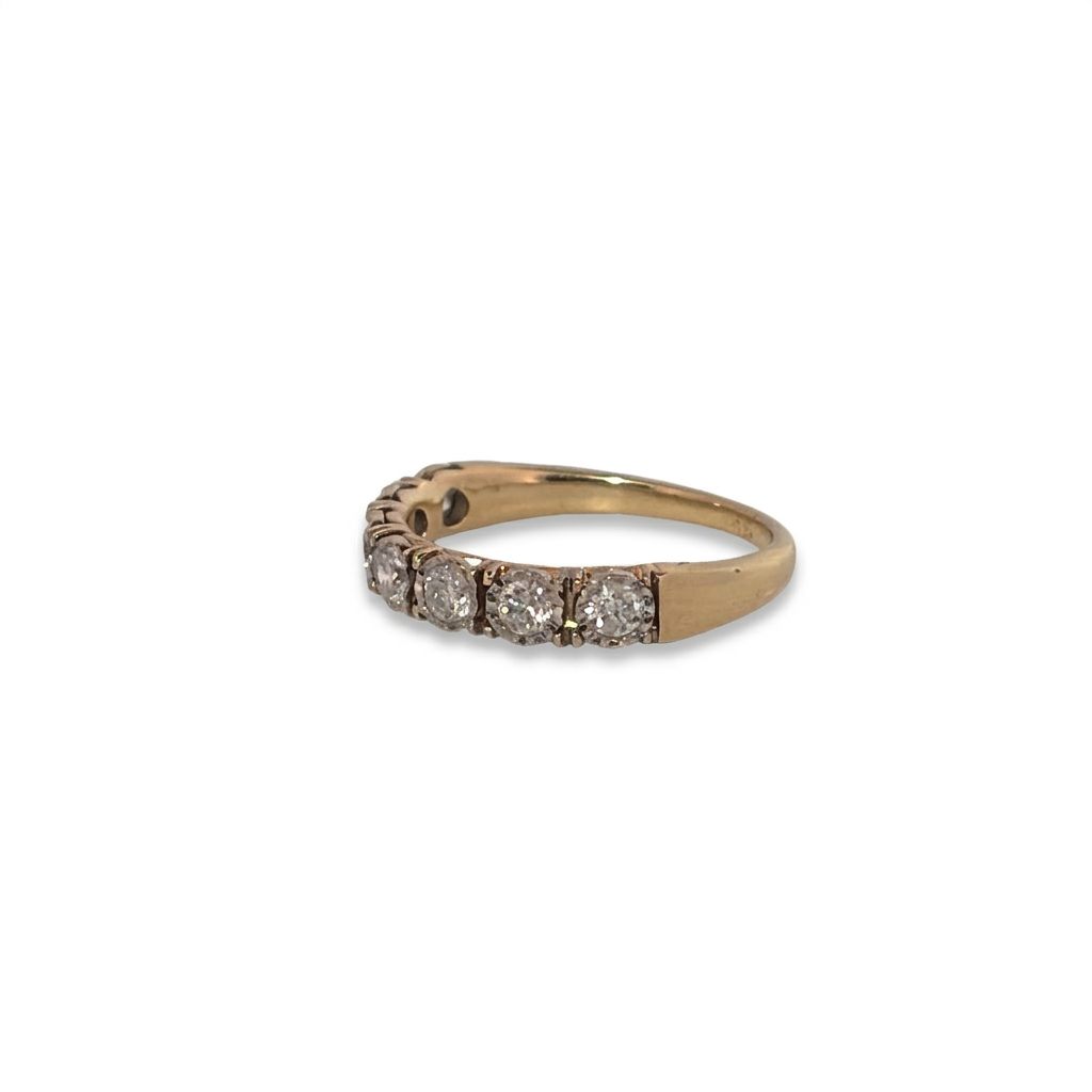 Natural Diamonds (0.50 CTW) Designer Band, Size 5.75, 14K Yellow Gold