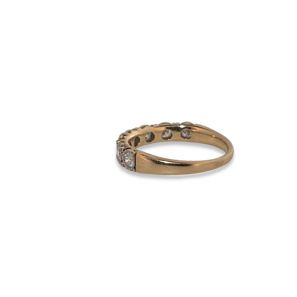 Natural Diamonds (0.50 CTW) Designer Band, Size 5.75, 14K Yellow Gold