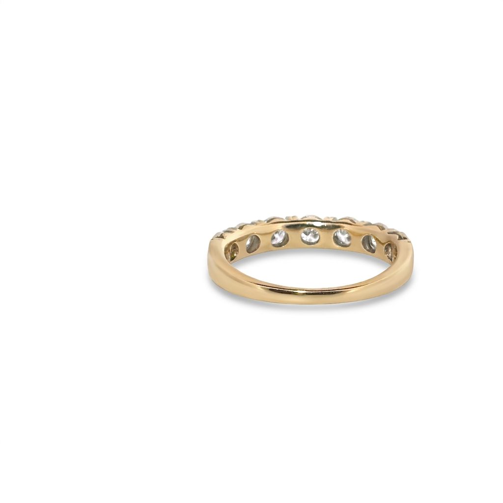 Natural Diamonds (0.50 CTW) Designer Band, Size 5.75, 14K Yellow Gold