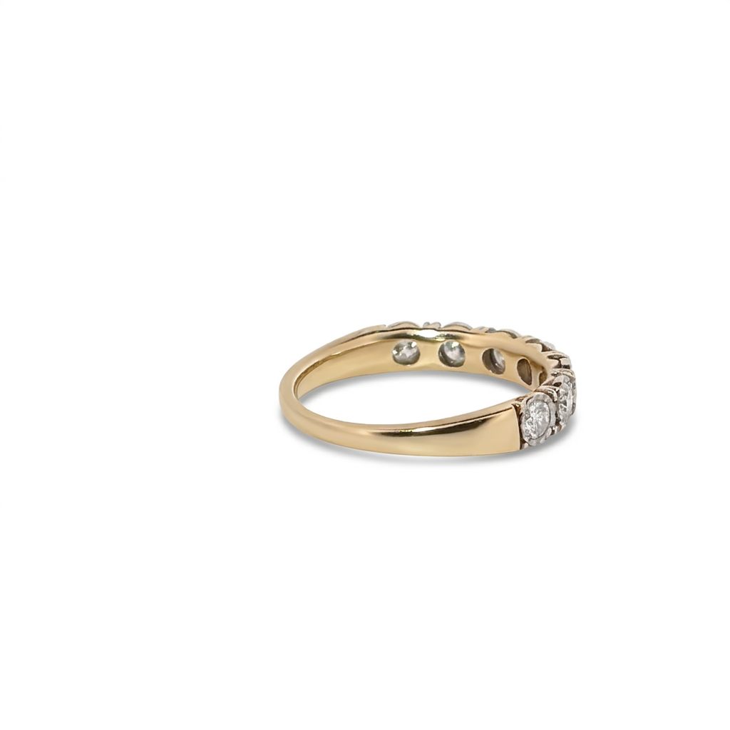 Natural Diamonds (0.50 CTW) Designer Band, Size 5.75, 14K Yellow Gold