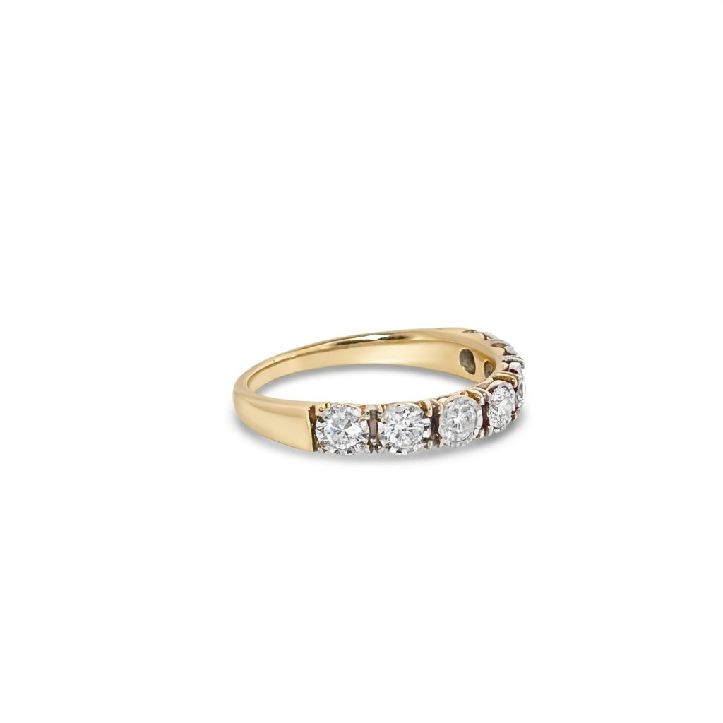Natural Diamonds (0.50 CTW) Designer Band, Size 5.75, 14K Yellow Gold