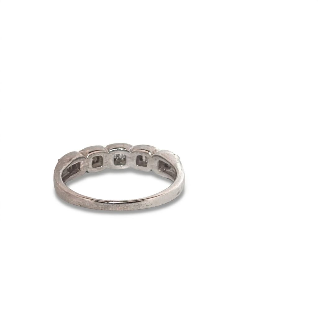 Natural Diamonds (0.25 CTW) Link Designer Band, Size 7, 14K White Gold
