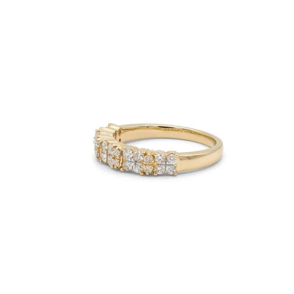 Natural Diamonds (0.50 CTW), Size 7, 10K Yellow Gold