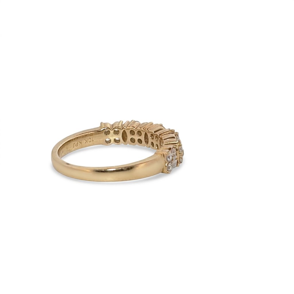 Natural Diamonds (0.50 CTW), Size 7, 10K Yellow Gold