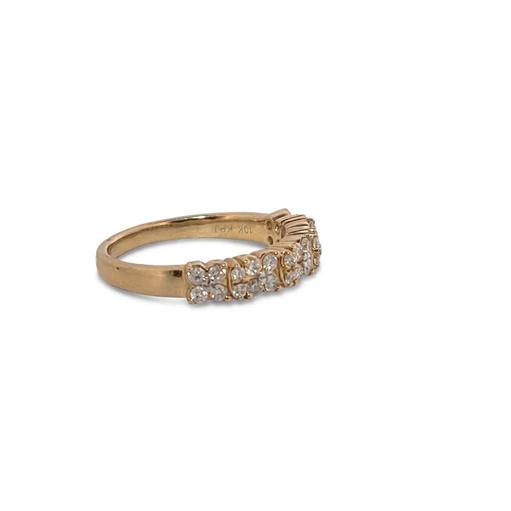 Natural Diamonds (0.50 CTW), Size 7, 10K Yellow Gold