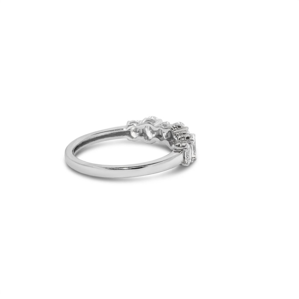 1 CT Lab Grown Diamond Band,  14K White Gold