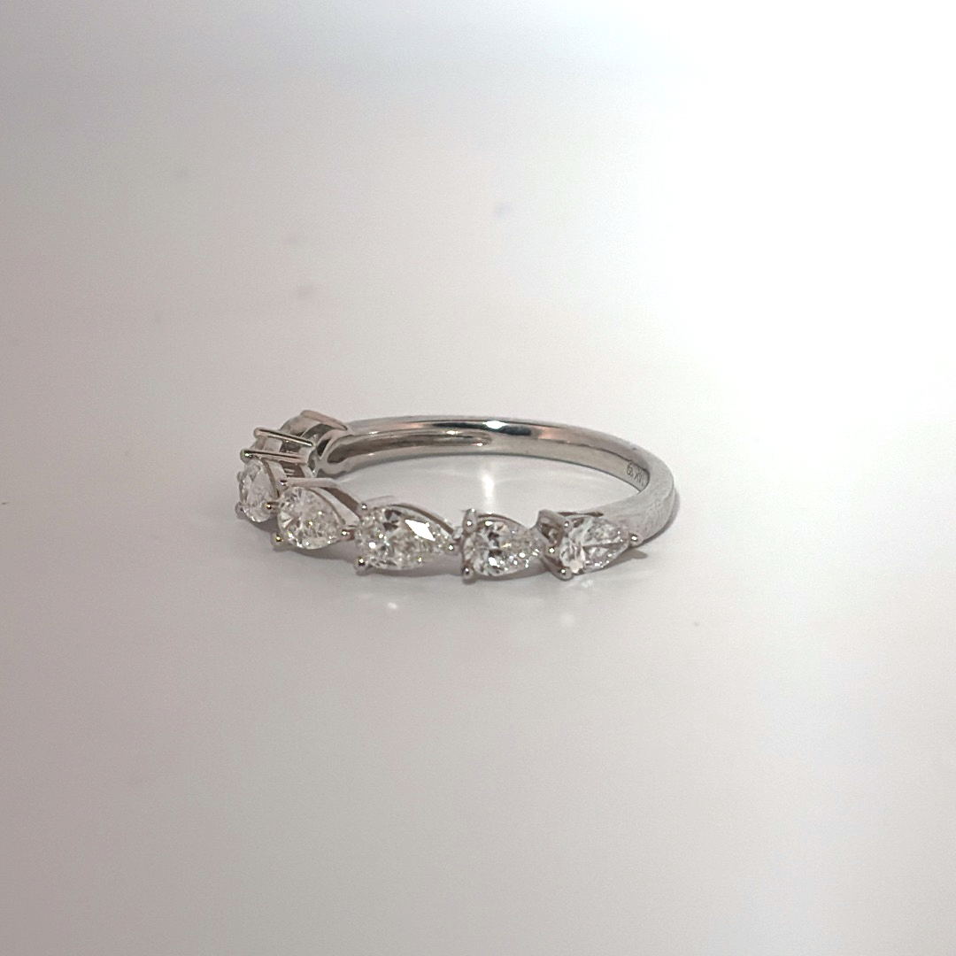 1 CT Lab Grown Diamond Band,  14K White Gold