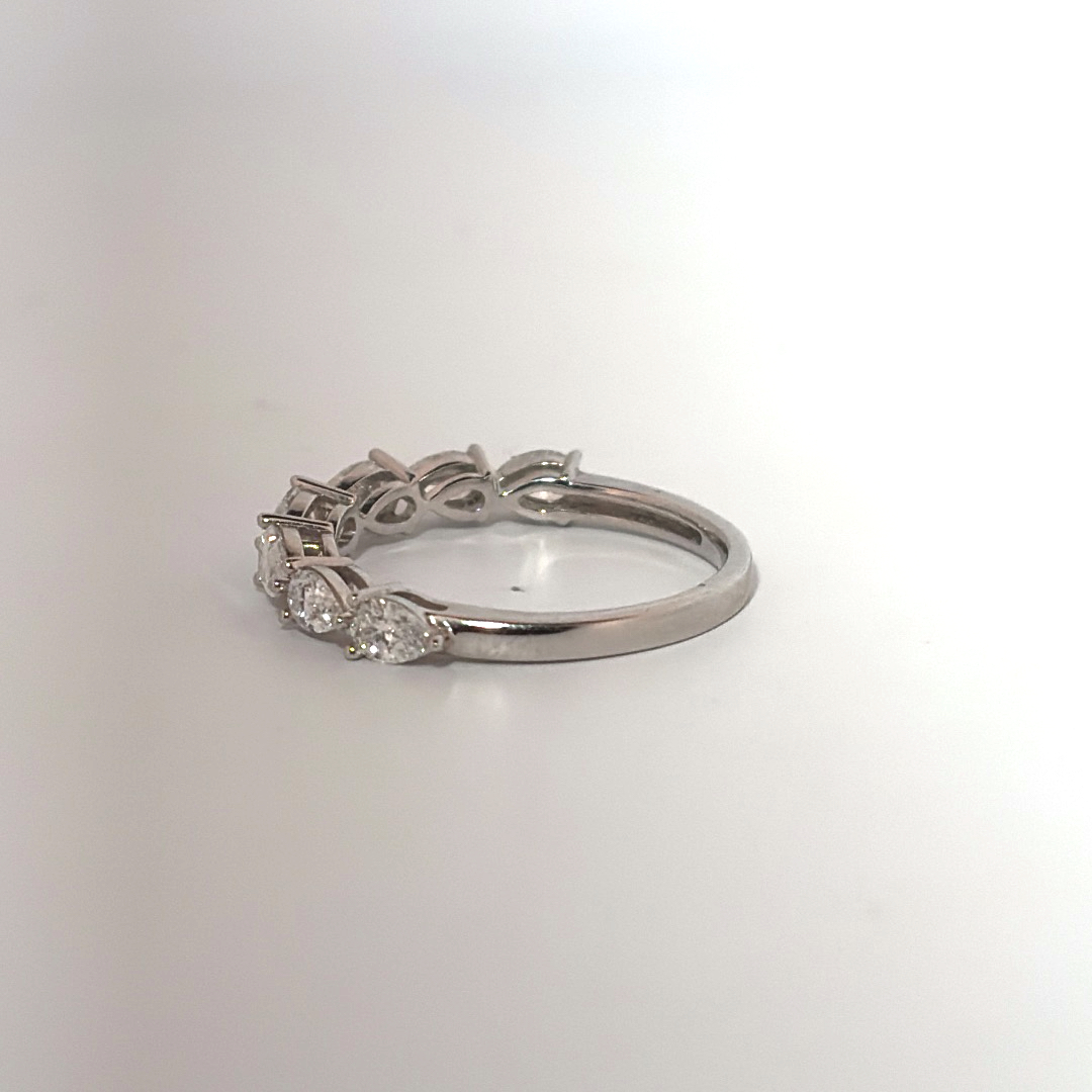 1 CT Lab Grown Diamond Band,  14K White Gold