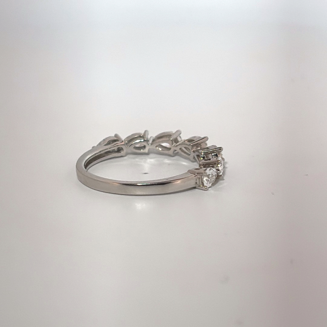 1 CT Lab Grown Diamond Band,  14K White Gold