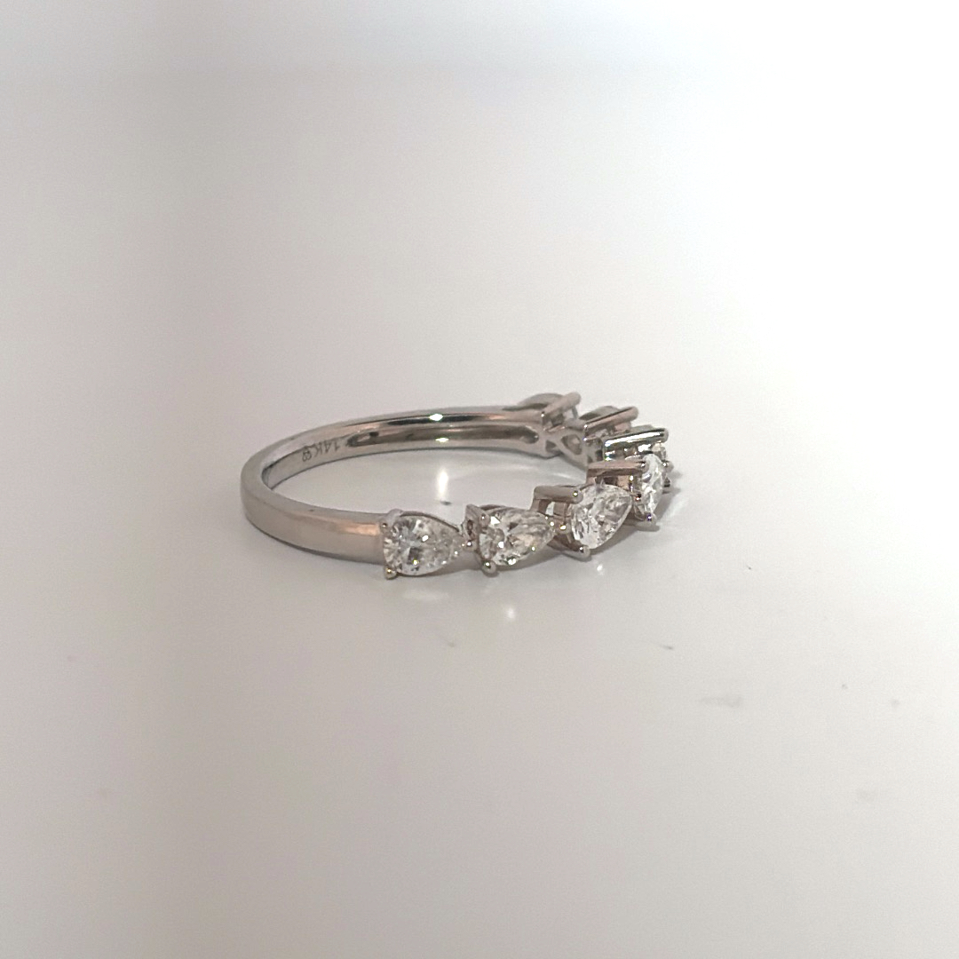 1 CT Lab Grown Diamond Band,  14K White Gold