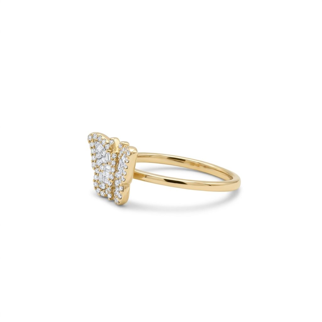 Fashion Butterfly Ring, Natural Diamonds(1/5 CTW)