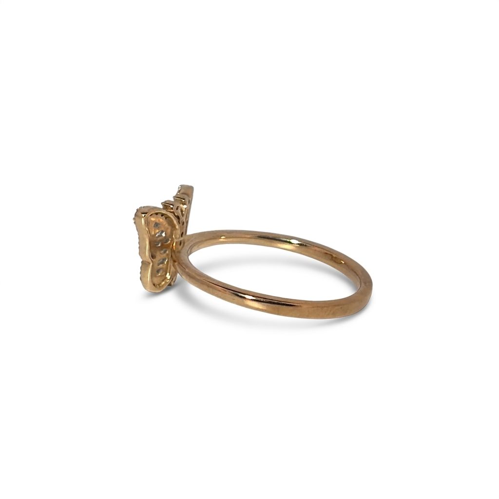 Fashion Butterfly Ring, Natural Diamonds(1/5 CTW)