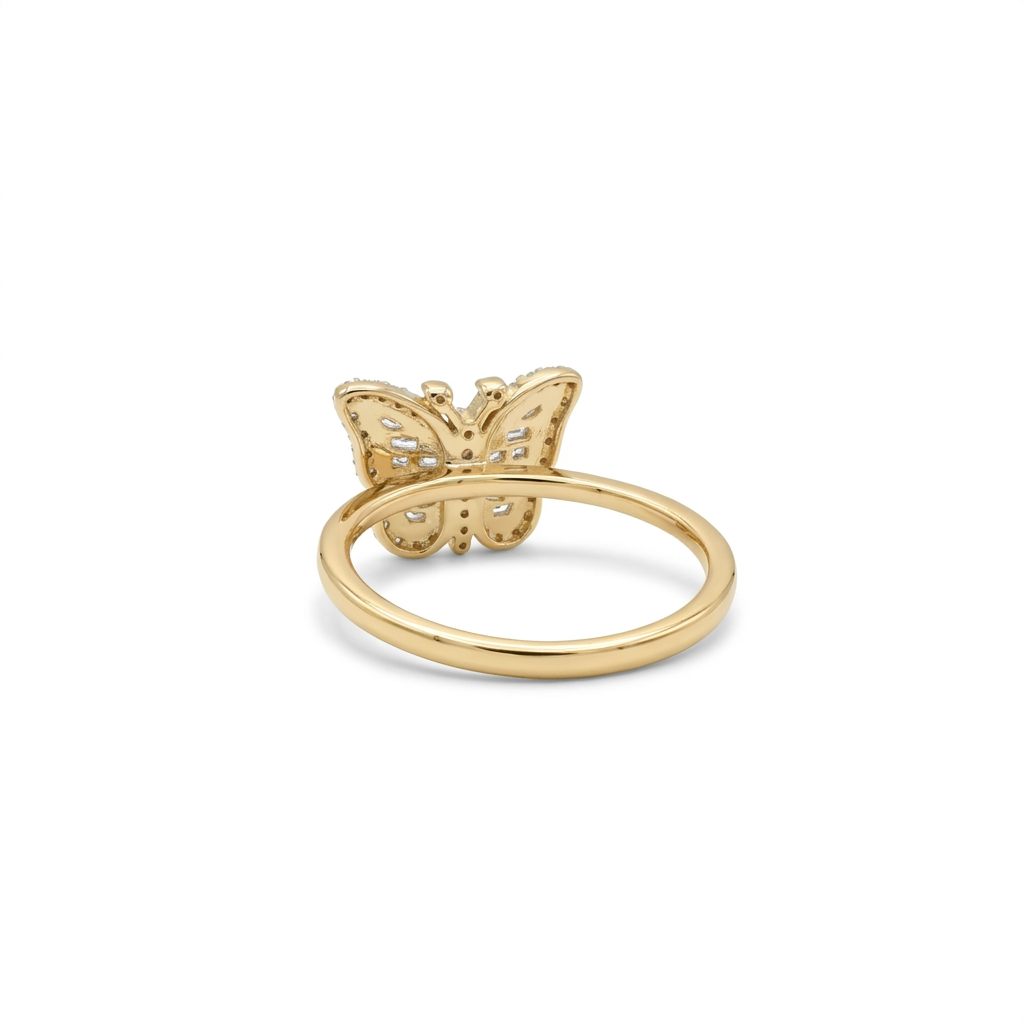 Fashion Butterfly Ring, Natural Diamonds(1/5 CTW)