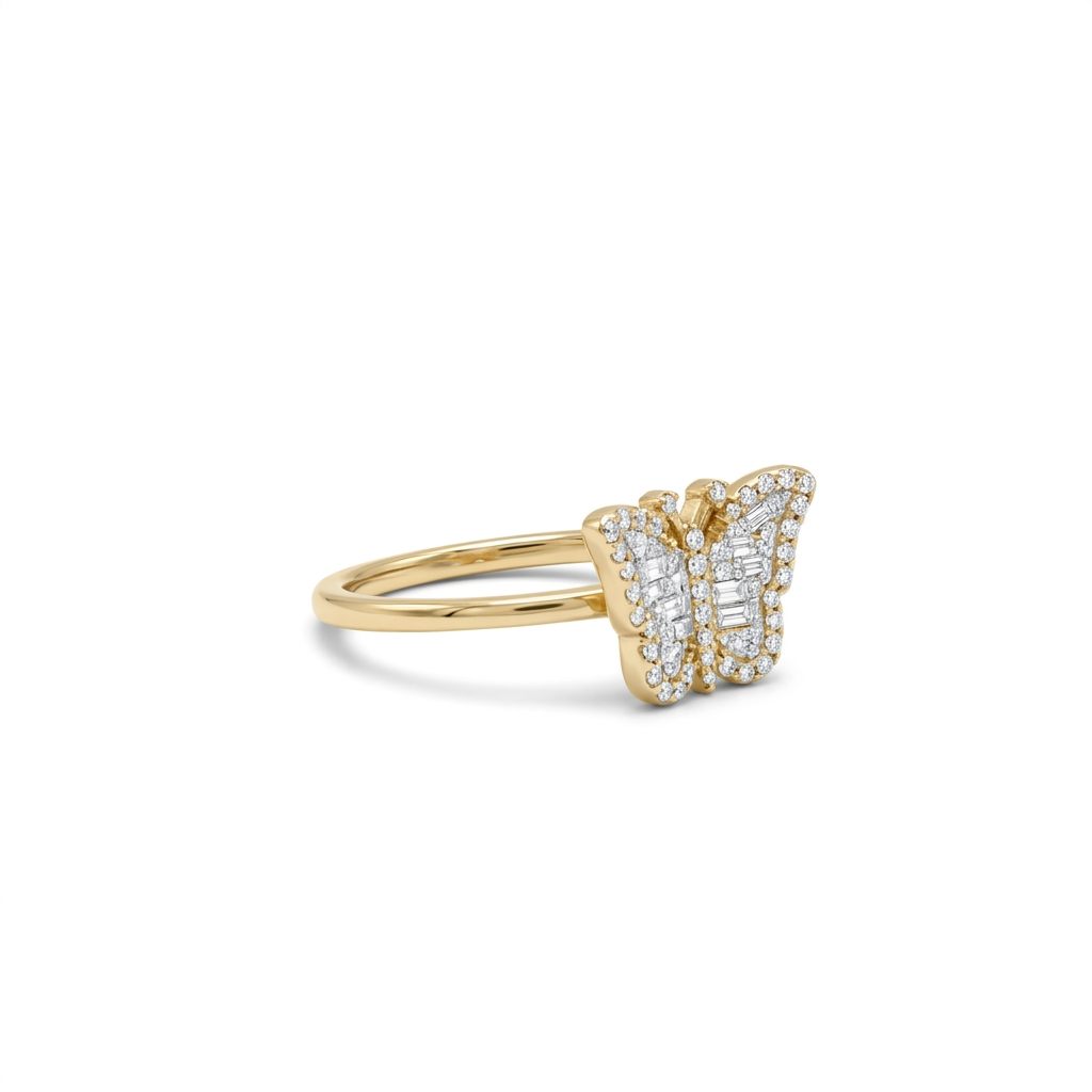 Fashion Butterfly Ring, Natural Diamonds(1/5 CTW)
