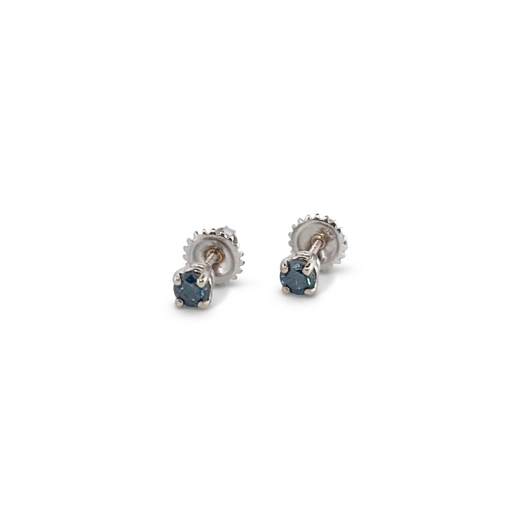 14KWG BLUE DIAMOND.42CTW AAA