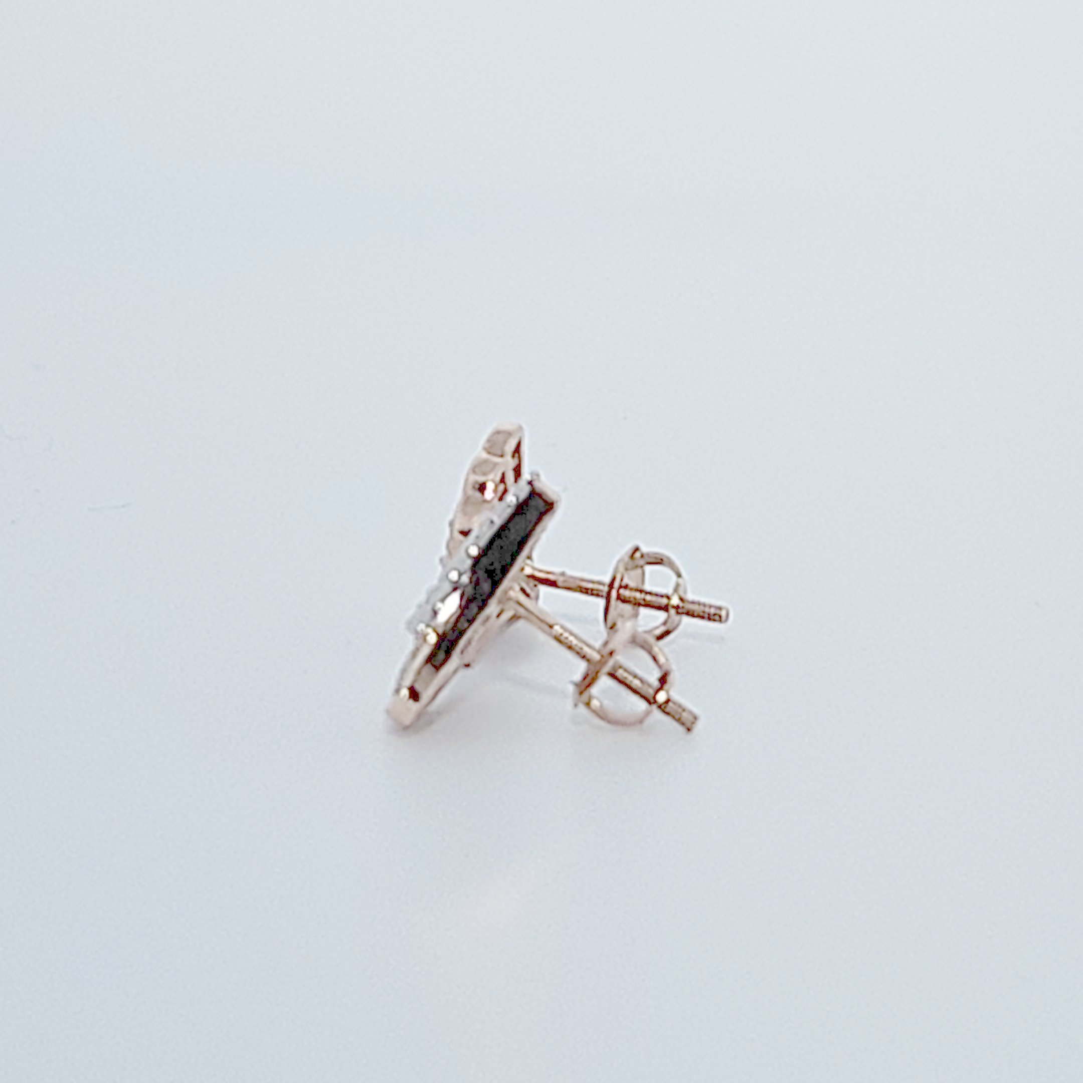 Flower Earring Studs, Natural Diamonds (0.50CTW), 10K Rose Gold
