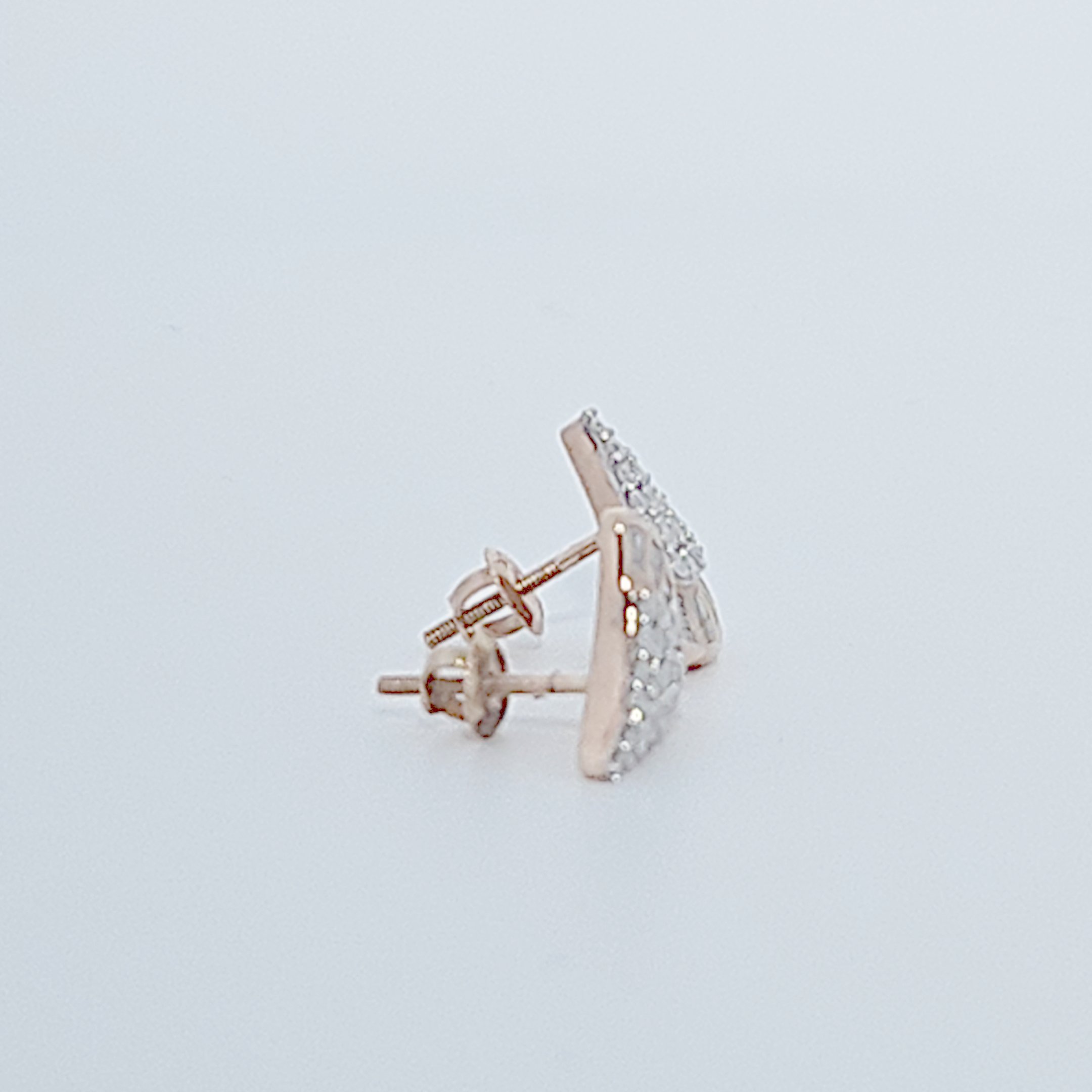 Flower Earring Studs, Natural Diamonds (0.50CTW), 10K Rose Gold