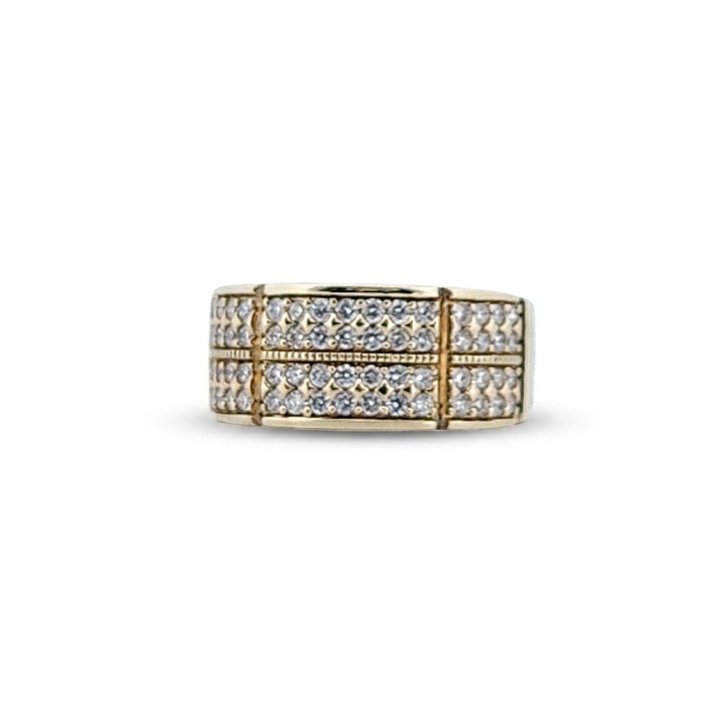 Gents Ring, Natural Diamonds (1.00CTW), 10K Yellow Gold