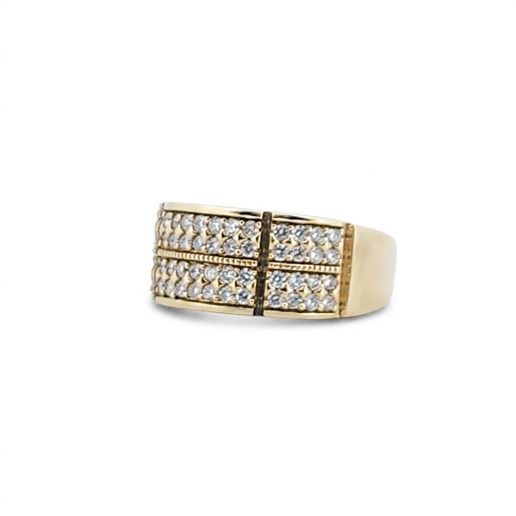 Gents Ring, Natural Diamonds (1.00CTW), 10K Yellow Gold