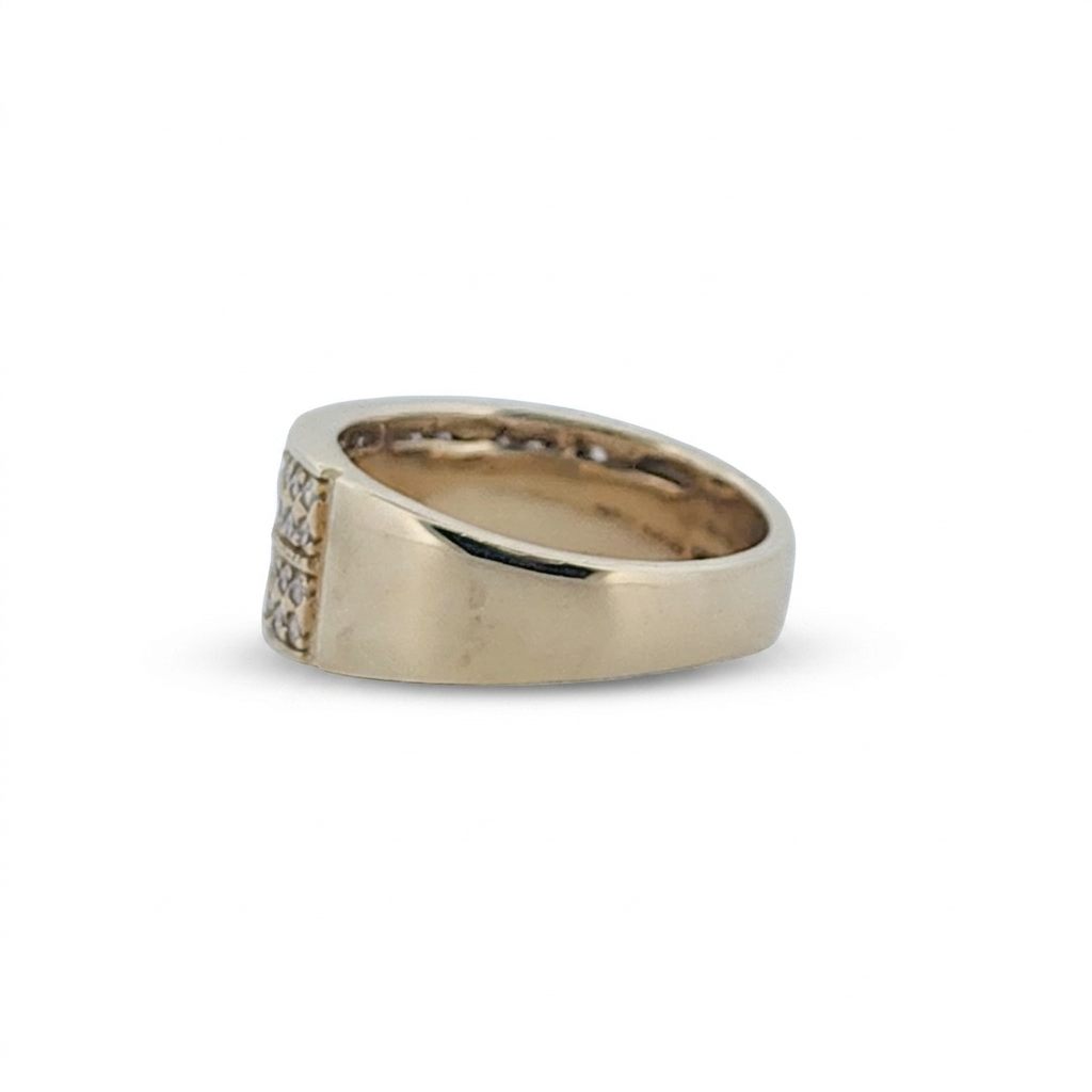 Gents Ring, Natural Diamonds (1.00CTW), 10K Yellow Gold