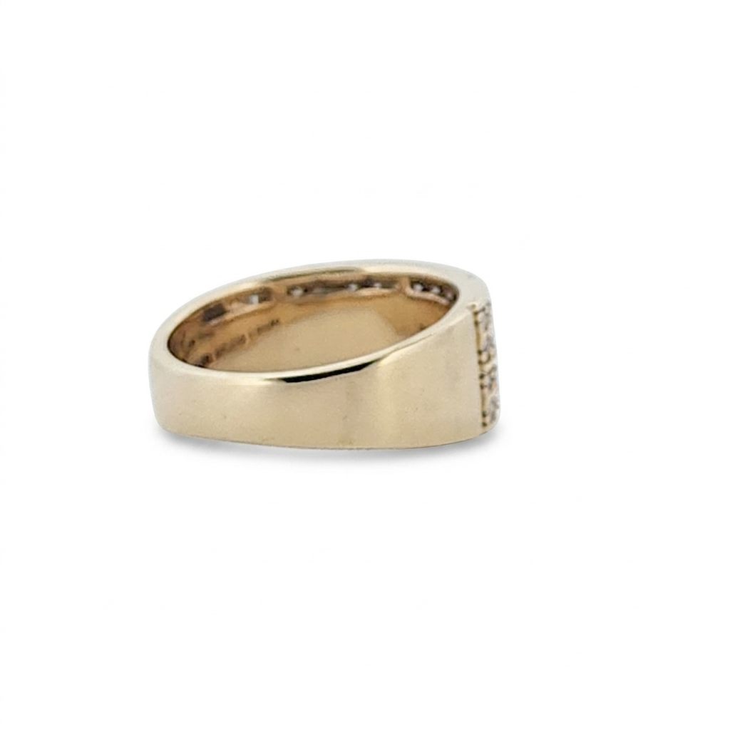 Gents Ring, Natural Diamonds (1.00CTW), 10K Yellow Gold