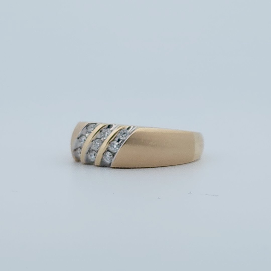 Gents Ring, Natural Diamonds (1/3CTW)G/VS2, 14K Yellow Gold