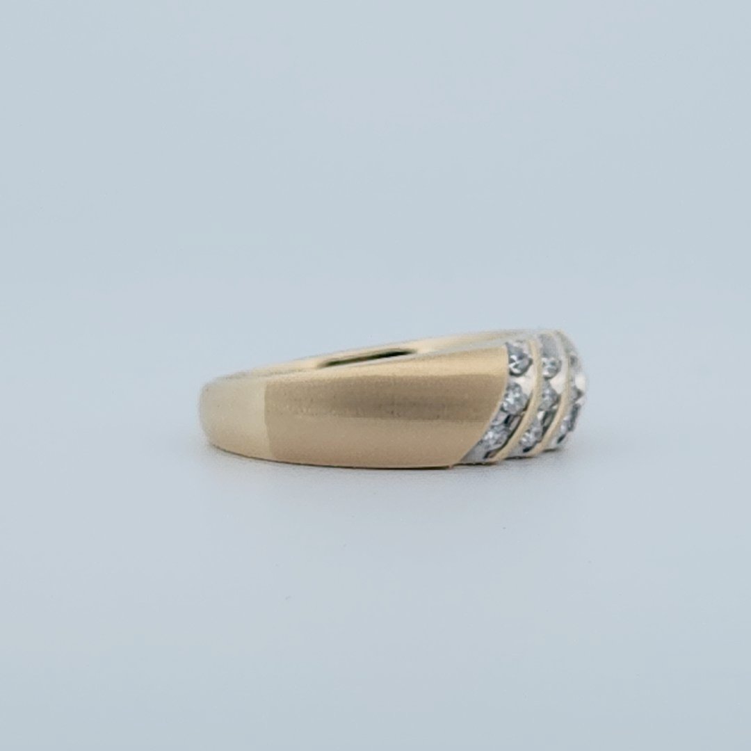 Gents Ring, Natural Diamonds (1/3CTW)G/VS2, 14K Yellow Gold