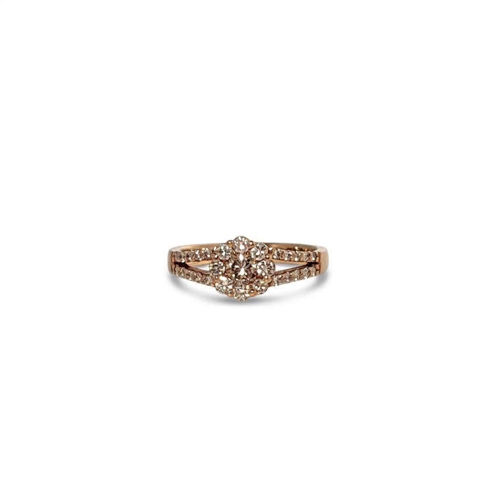 0.81ct Natural Diamonds, Women Rings, 18K Yellow Gold